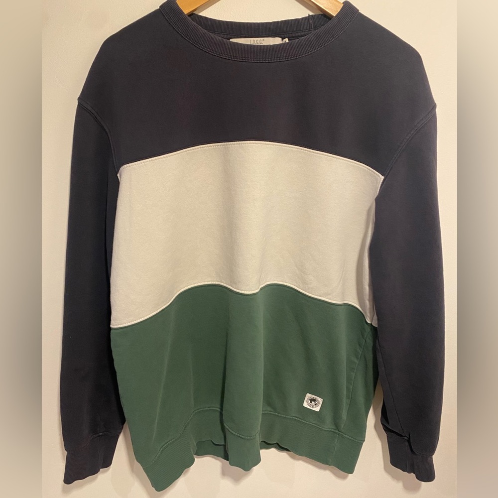 H&M Color-block Crewneck Sweatshirt